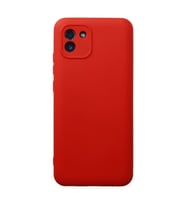 Samsung Galaxy A03 Kılıf Nano içi Kadife Silikon - Kırmızı