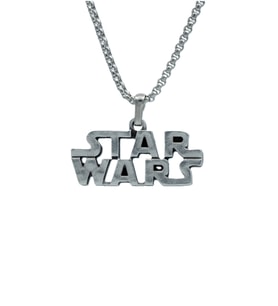 Star Wars Örme Zincir Kolye - Gümüş Kaplama - Erkek Kadın Kolye - No:1324