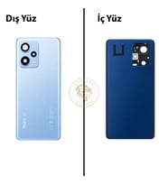 Xiaomi Redmi Note 12 Pro Plus 5G Lensli Gök Mavisi Arka Pil Kapağı Batarya Kapağı Back Cover