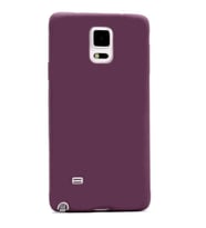 Samsung Galaxy Note 4 Uyumlu Kılıf Zore Premier Silikon Kapak (Mürdüm)