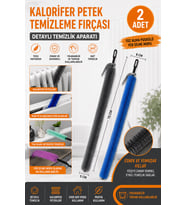 Kalorifer Petek Temizleme Fırçası 70 cm 2 Adet Esnek Radyatör Temizlik Fırçası Toz Alma Aparatı Yer