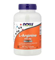 L-Arginine, 500 mg, 250 Veggie Capsules Conditionally EAA & Nitric Oxide Precursor 250 Capsules