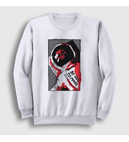 Presmono Unisex Beyaz Astro 30 Seconds To Mars Sweatshirt 171268tt