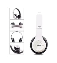 P47 Bluetooth 5.0 Kulak Üstü Kulaklık Beyaz