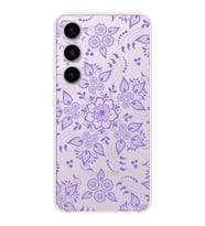 Samsung Galaxy S23  Kamera korumalı Kapak Nostalji Desen Tasarımlı  Şeffaf Kılıf