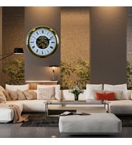 River World Duvar Saati Çarklı 60 cm Royal Legacy Gold