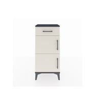 Arges Komodin Tek Raflı Tek Çekmeceli 2 Kapaklı 44x30x96 Antrasit-Aytaşı