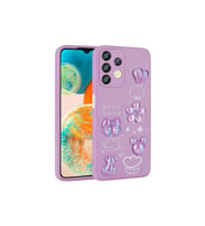 Samsung Galaxy A13 4G Uyumlu Kılıf Kabartma Figürlü Parlak Zore Toys Silikon Kapak