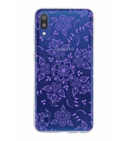 Samsung Galaxy M10 Kapak Nostalji Desen Tasarımlı Şeffaf Silikon Kılıf