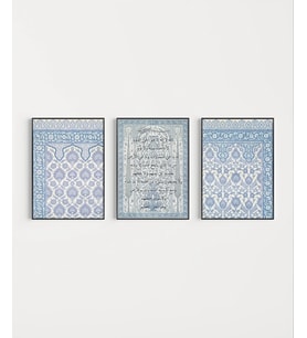 Osmanlı Desenli 3’lü Dekoratif Duvar Poster Seti