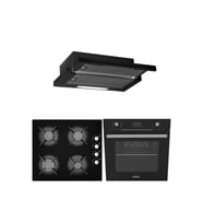 ALVEUS BLACK STYLE 627 3'LÜ SİYAH ANKASTRE SET (F5 ECR-GLS640-MFA627)