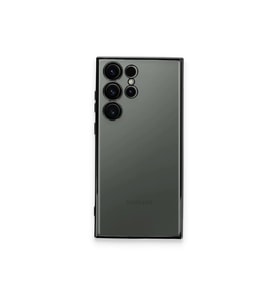 Newface Samsung Galaxy S23 Ultra Kılıf Razer Lensli Silikon - Siyah