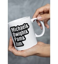 Michael Dwight Pam Jim The Office Baskılı Kupa Bardak