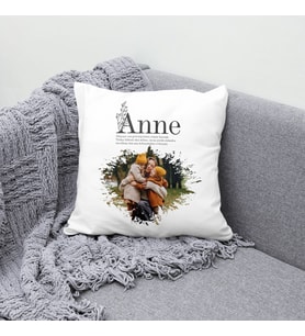 Kişiye Özel Fotoğraflı Anne Açıklmalı Yastık