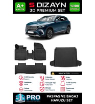 Togg T10X 3D Pro Havuzlu Paspas ve Bagaj Havuzu Seti (2'li SET) 2023 Üzeri A+ Kalite
