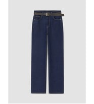 LCW Modest İndigo Beli Kemerli Straight Jean