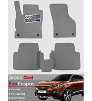 Peugeot 3008 (2017-2020) Uyumlu EVA Paspas Tam Set – Birebir Uyum,Araca Özel Tasarım,Su Geçirmez