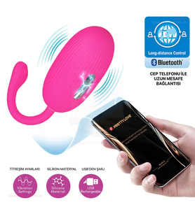 LilituShop Telefon Kumandalı 12 Titreşim Fonksiyon & 3 Elektro Soklu Teknolojik Vibratör Yumurta