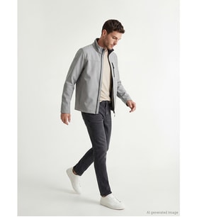 LCWAIKIKI Classic Gri Dik Yaka Erkek Ceket