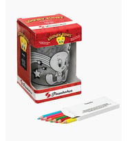Paşabahçe 42250 Tweety'li Boyanabilir Kalemlik (6 Adet Kalem Hediyeli)