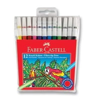 FABER CASTELL 12 RENK KEÇELİ KALEM