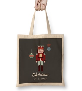 Nutcracker Funny Christmas Bez Çanta Uzun Saplı