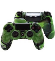 Cosmostech PS4 Controller Joystick Oyun Kolu Gamepad Uyumlu - Silikon Koruyucu Cover Yeşil Kamuflaj