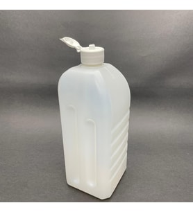 1000 cc Dezenfektan Şişesi - Fliptop (Akıtıcılı)  Kapaklı- 1 Litre  x  1 adet (Beyaz)