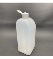 1000 cc Dezenfektan Şişesi - Fliptop (Akıtıcılı)  Kapaklı- 1 Litre  x  1 adet (Beyaz)