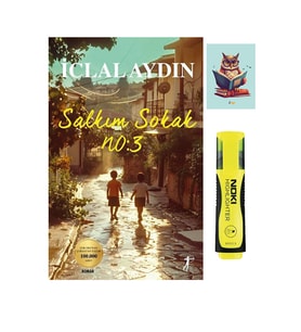 Salkım Sokak No: 3 - İclal Aydın - Artemis Yayınları - Fosforlu Kalem - Not Defter Seti (Renksiz)