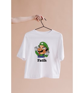 Süper Mario Luigi Tasarımlı Tişört Kişiye Özel ( Unisex - Büyük - Çocuk )