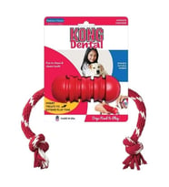 Kong Dental Stick Diş Temizliği Sağlayan İp Sallantılı Köpek Oyuncağı M