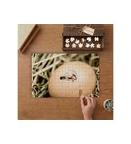 Kırık Yumurta ve İçindeki Civciv Tasarımı 240 parça Ahşap Puzzle Ahşap Kutuda MP09214