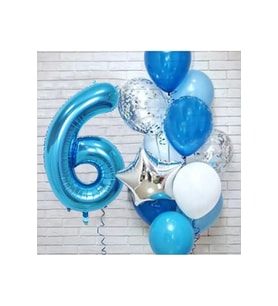 Mavi Yaş Balon Set 6