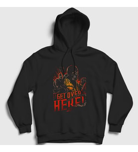 Presmono Unisex Siyah Scorpion V2 Mortal Kombat Kapüşonlu Sweatshirt 147517tt