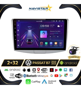 Volkswagen Passat B7 2+64GB Android 13 Kablosuz Carplay 2010-2015 Navigasyon Multimedya Sistemi