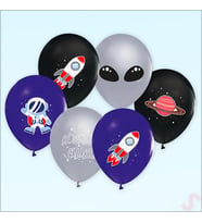 Kozmik Galaksi Balon, 30cm x 6 Adet