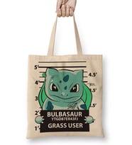 Bulbasaur Bad Boy Pokemon Bez Çanta Uzun Saplı