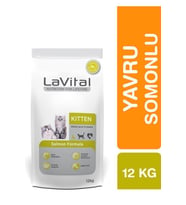 La Vital Somonlu Yavru Kedi Mamasi 12 Kg (Kahverengi)