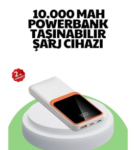 10000 Mah Hızlı Şarj Destekli Powerbank – Hafif, Kompakt Ve Güvenli