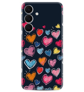 Samsung Galaxy S25 FE Kılıf Boutique Baskılı Resimli Boyama Kalpler Pcode -019