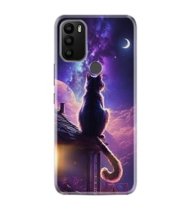 GM 21 Plus Kılıf HD Resim Baskılı Damdaki Kedi StKd -091