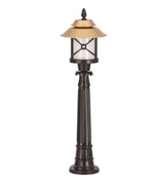 AVONNI BSU-68049-BSA-BOP Sarı/Siyah Boyalı Dış Mekan Aydınlatma E27 Aluminyum Polikarbon Cam 30cm