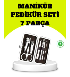 Paslanmaz Çelik Kişisel Bakım Seti – 7 Parça