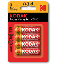 Kodak KAAHZ-4 30951044-Blisterli Çinko Karbon Kalem Pil, 4 Adet