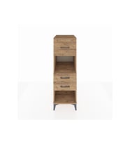 Kronos Dolap Tek Raflı 3 Çekmeceli 44x59x134 Çam-Çam