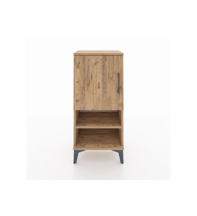 Arges Komodin 3 Raflı Tek Kapaklı 44x30x96 Çam-Çam