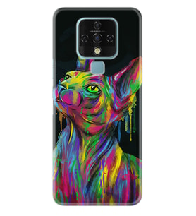 Tecno Camon 16 18P Pova Pova 3 Pova Neo Kılıf Desemli Silikon Color Cat 1754