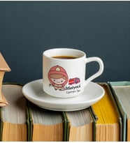 İtfaiyeci Baskılı Türk Kahvesi Fincanı Kişiye Özel
