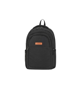GALB Leather Kahverengi Kanvas Kumas Ortopedik Yumusak Sirt Destekli Laptop Bolmeli Gunluk Okul ve